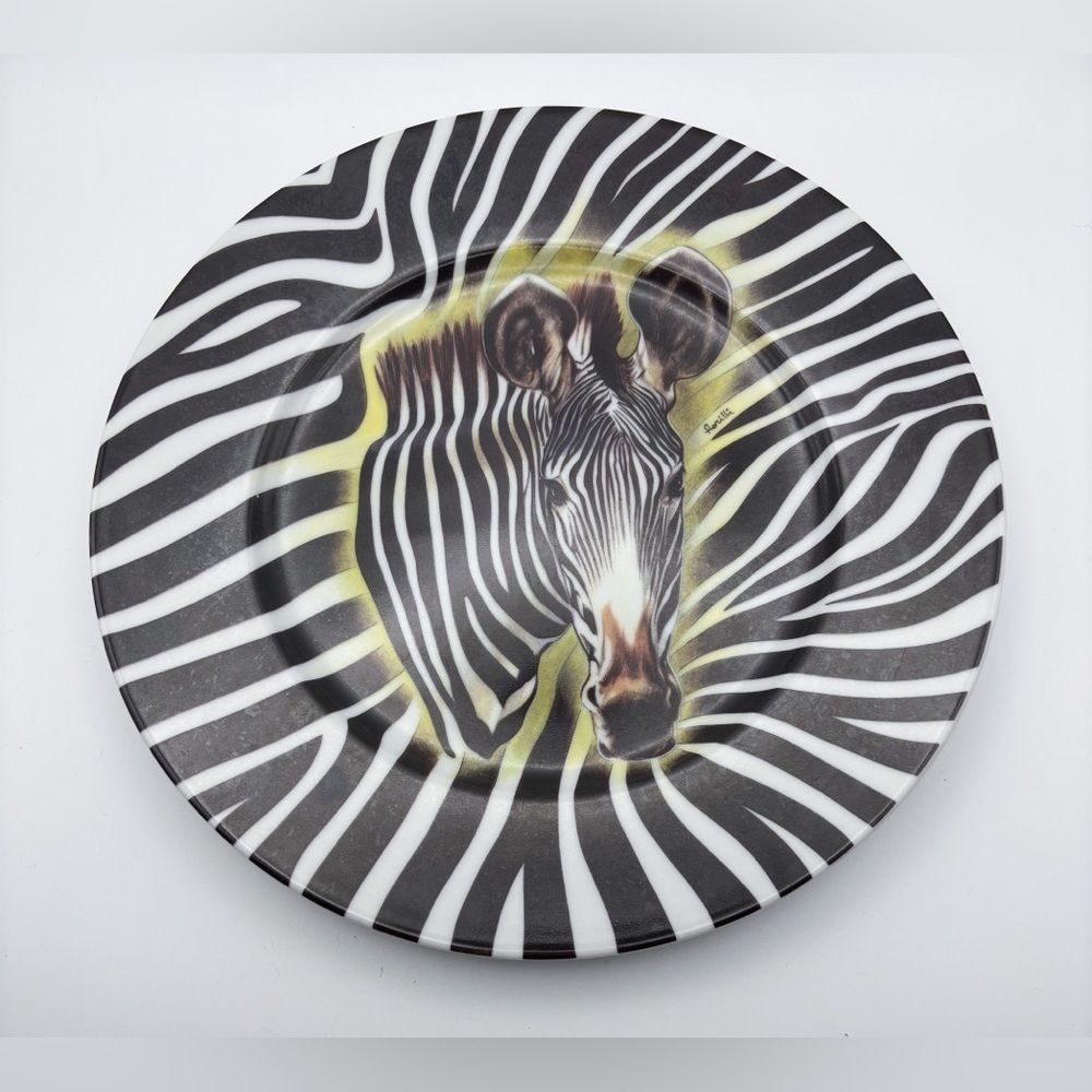 Email De Limoges Zebra Dinner Plate Godinger Fiorilli African Safari Boho Fun